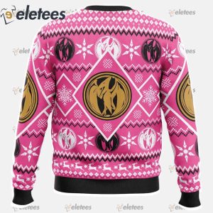 Christmas Pink Ranger Power Rangers Ugly Christmas Sweater1