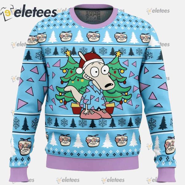 Christmas Rocko Rocko’s Modern Life Ugly Christmas Sweater