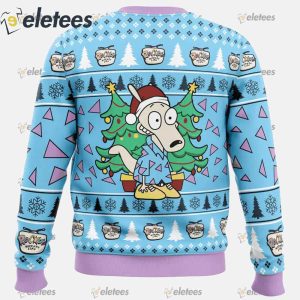 Christmas Rocko Rockos Modern Life Ugly Christmas Sweater1