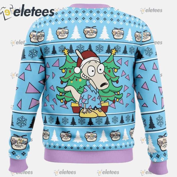 Christmas Rocko Rocko’s Modern Life Ugly Christmas Sweater