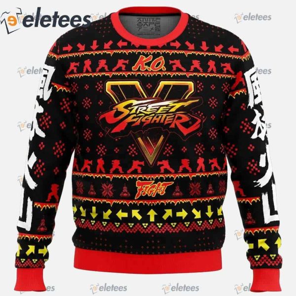 Christmas Ryu Street Fighter Ugly Christmas Sweater