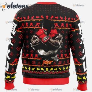 Christmas Ryu Street Fighter Ugly Christmas Sweater1