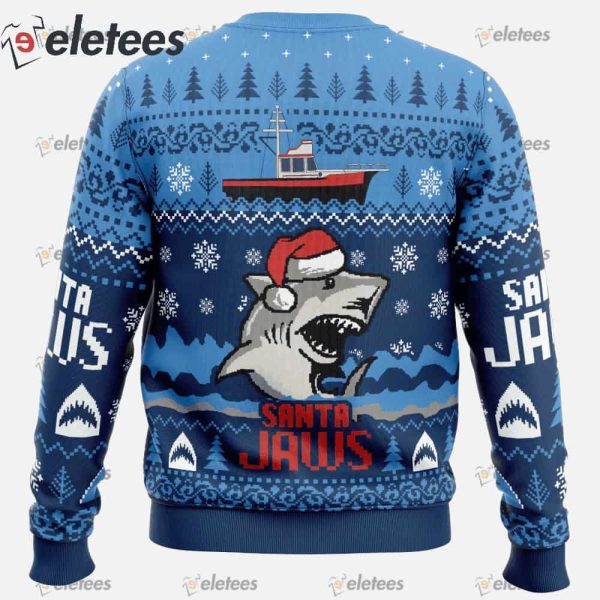 Christmas Shark Santa Jaws Ugly Christmas Sweater