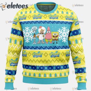 Christmas Spongebob Nickelodeon Ugly Christmas Sweater