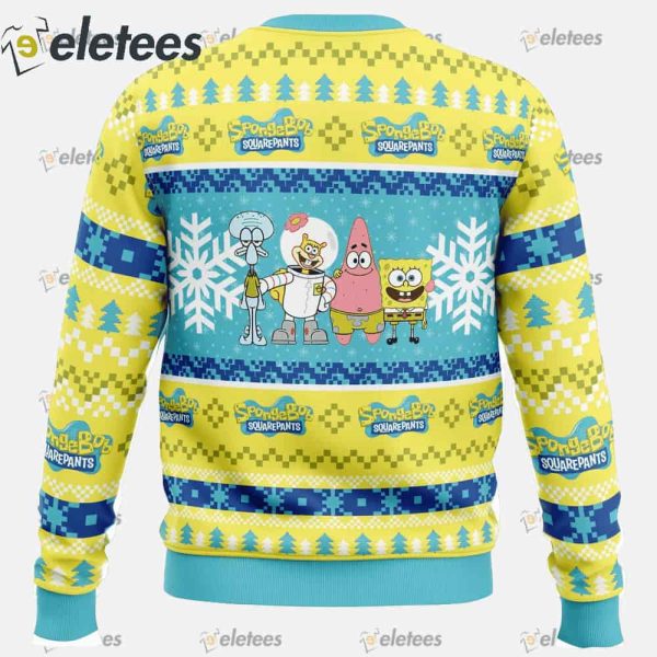 Christmas Spongebob Nickelodeon Ugly Christmas Sweater
