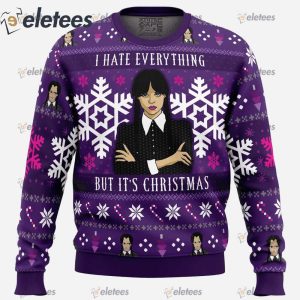 Christmas Wednesday Adams Family Ugly Christmas Sweater