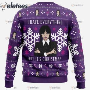 Christmas Wednesday Adams Family Ugly Christmas Sweater1