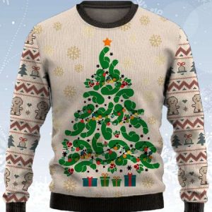 Cocks Christmas Tree Ugly Christmas Sweater 2