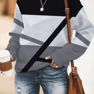 Color Block Casual Sweatshirt
