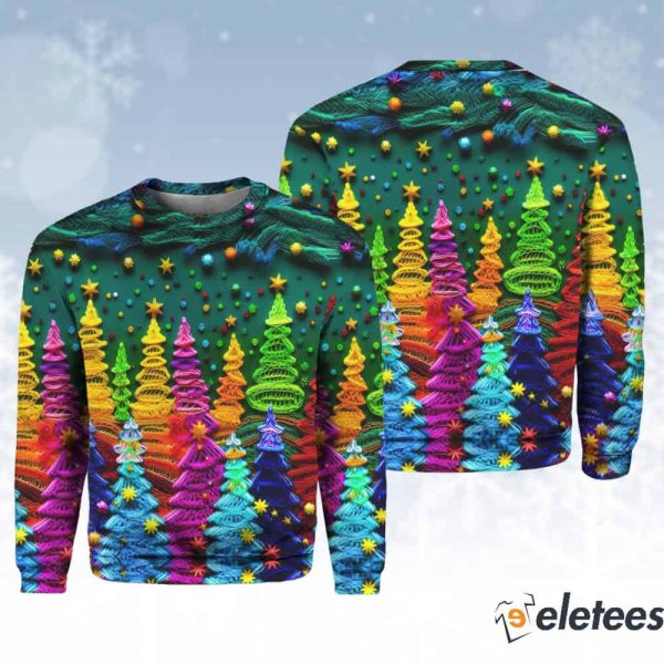 Colorful Christmas Tree Sweatshirt