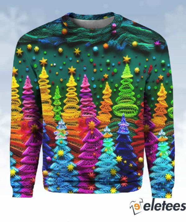 Colorful Christmas Tree Sweatshirt