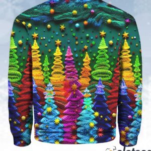 Colorful Christmas Tree Sweatshirt 3