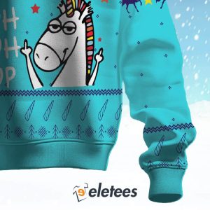 Cool Unicorn Shuh Duh Fuh Cup Christmas Ugly Sweater 3