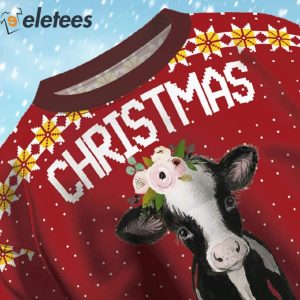 Cow Christmas Ugly Christmas Sweater 3