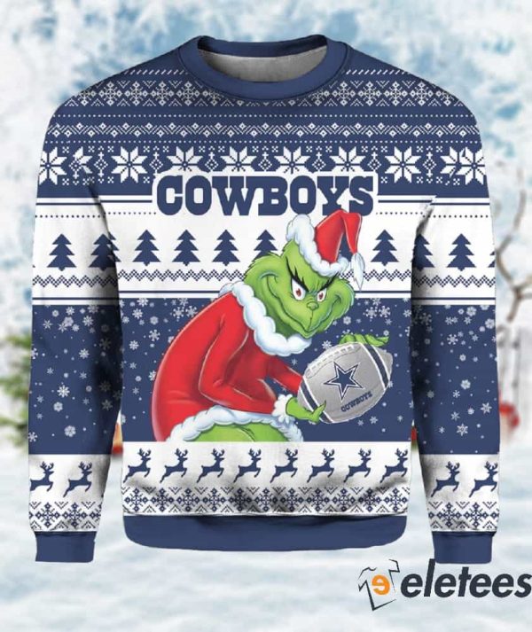 Cowboys Grnch Stolen Ugly Christmas Sweater