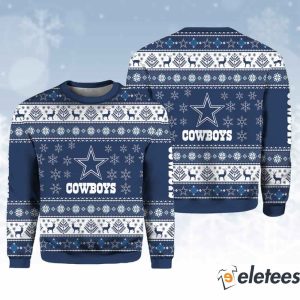 Cowboys Ugly Christmas AOP Sweater 1