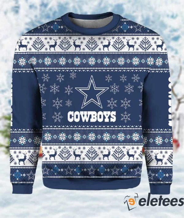 Cowboys Ugly Christmas AOP Sweater