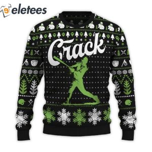 Crack Baseball Christmas Sweater