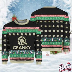 Cranky Sweater Funny Bicycle Ugly Christmas Sweater 1