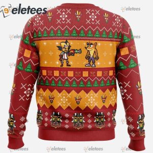 Crash and Doc Neo Crash Bandicoot Ugly Christmas Sweater1