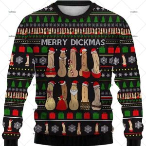 Creative Merry Dickmas Ugly Christmas Sweater