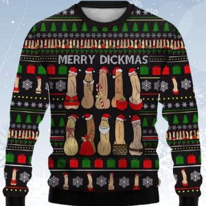 Creative Merry Dickmas Ugly Christmas Sweater 2