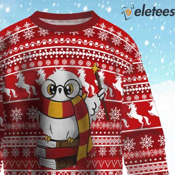 Cute Owl Harry Potter Ugly Christmas Sweater