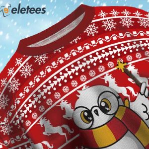 Cute Owl Harry Potter Ugly Christmas Sweater 4