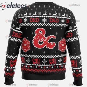 DD Dungeons and Dragons Ugly Christmas Sweater1