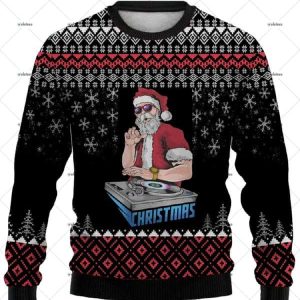 DJ Santa Ugly Christmas Sweater