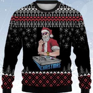 DJ Santa Ugly Christmas Sweater 2