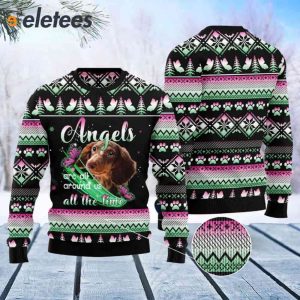 Dachshund Angel All The Time Ugly Christmas Sweater 2