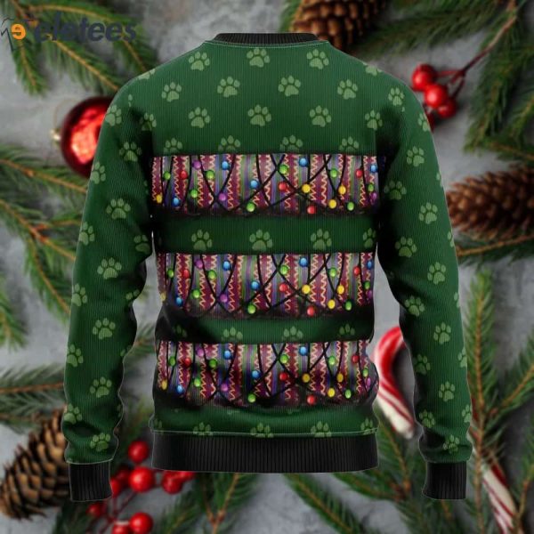 Dachshund Christmas Light Ugly Sweater