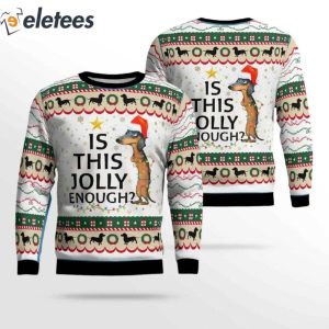 Dachshund Is This Jolly Enough Ugly Christmas Sweater 2