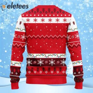 Devils Hockey Dabbing Santa Claus Ugly Christmas Sweater 2