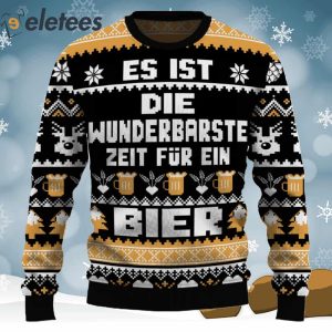 Die Wunderbarste Zeit Fur Ein Bier Ugly Christmas Sweater