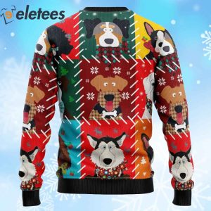 Dog Face Ugly Christmas Sweater 2