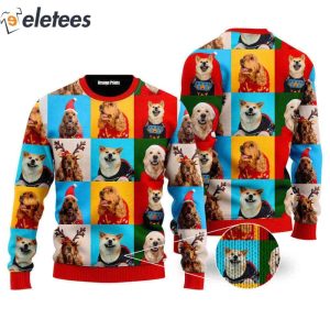 Dog Face Winter Is Here Dog Ugly Christmas Sweater