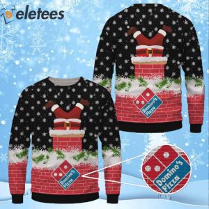 Domino's Pizza Santa Claus Ugly Christmas Sweater