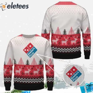 Dominos Pizza Ugly Christmas Sweater 2