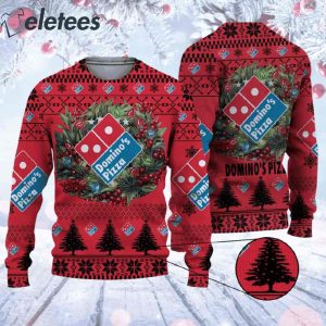 Dominos Pizza Ugly Christmas Sweater
