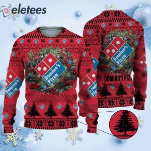 Dominos Pizza Ugly Christmas Sweater1