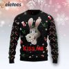 Donkey Kissme Christmas Black Ugly Sweater