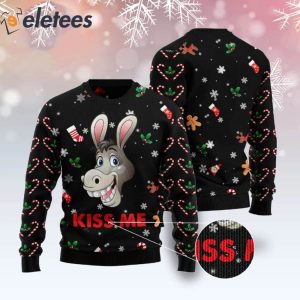 Donkey Kissme Christmas Black Ugly Sweater 2