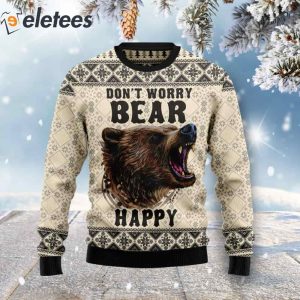 Don’t Worry Bear Happy Christmas Sweater