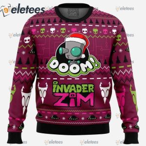 Doom Invader Zim Ugly Christmas Sweater