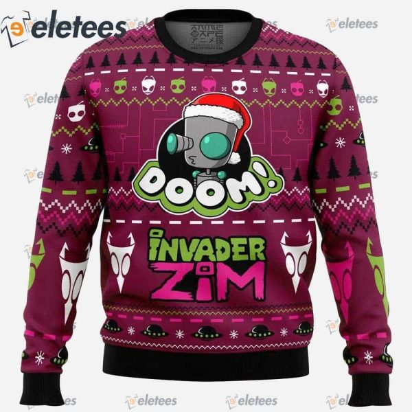 Doom Invader Zim Ugly Christmas Sweater