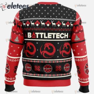 Draconis Battletech Ugly Christmas Sweater1