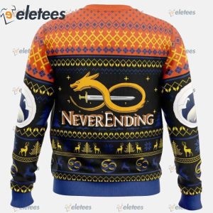 Dragon Never Ending Story Ugly Christmas Sweater1