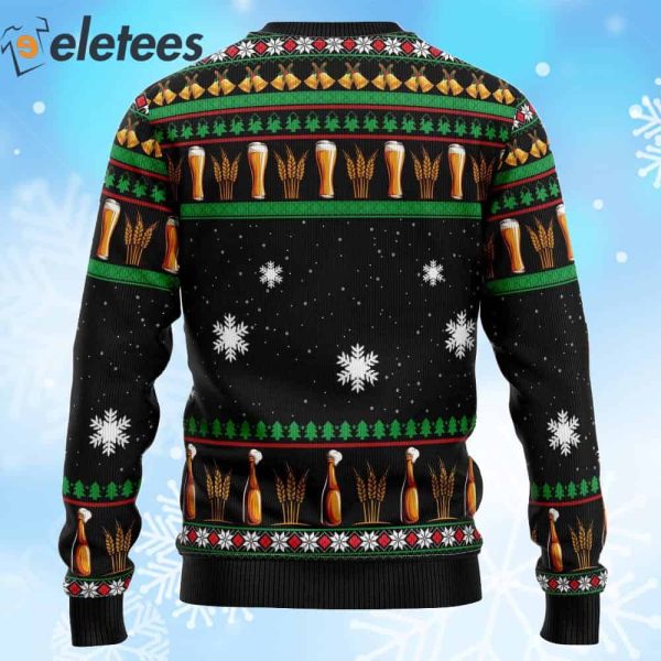 Drinker Bell Drinking All The Way Ugly Christmas Sweater